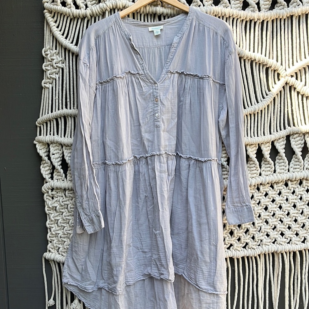 Sundance Indian Cotton Tiered Tunic Top